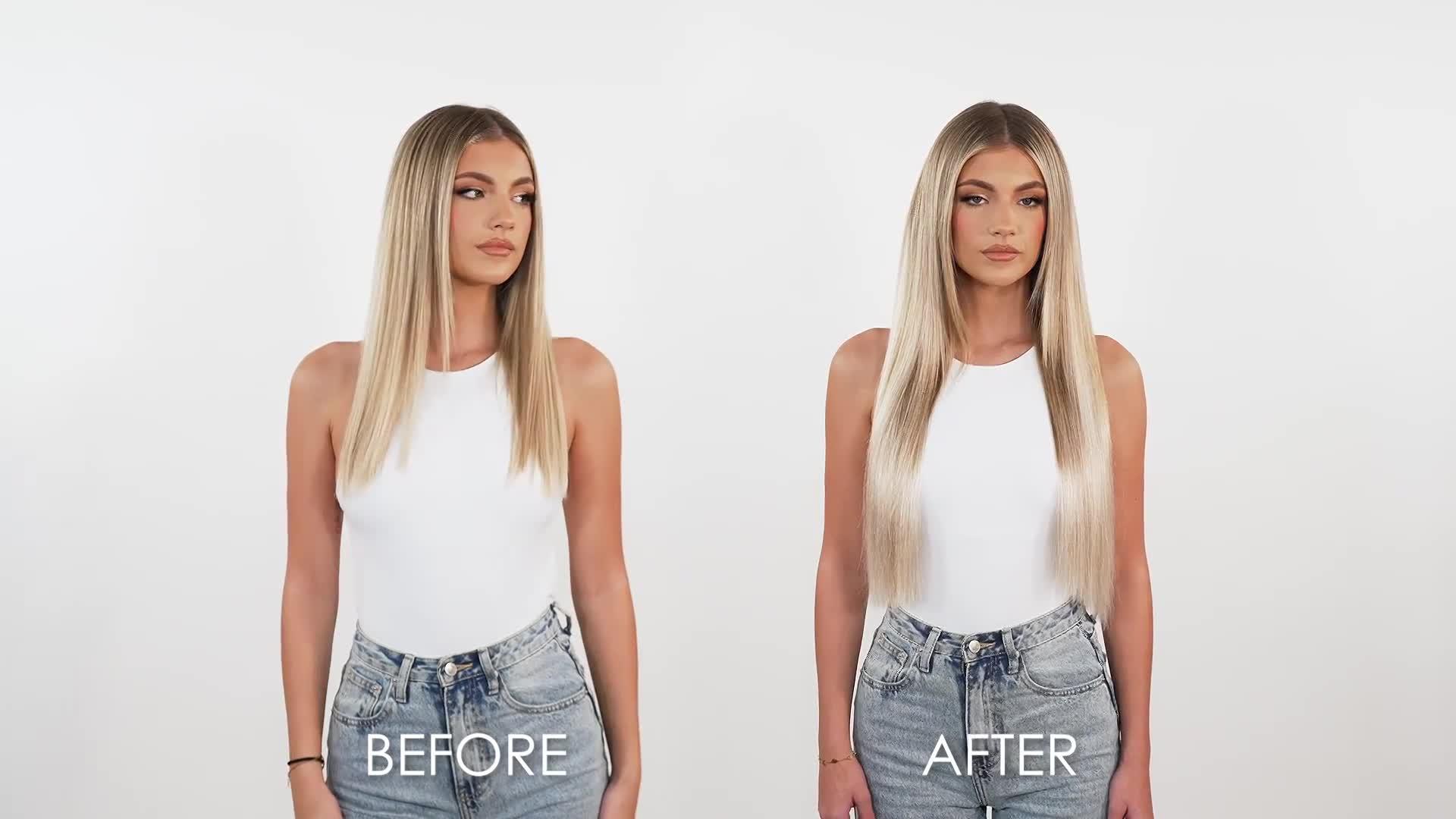 Image thumbnail 4 of 4 of Beauty Works 20-Inch&nbsp;Double Hair Set Clip-In Extensions