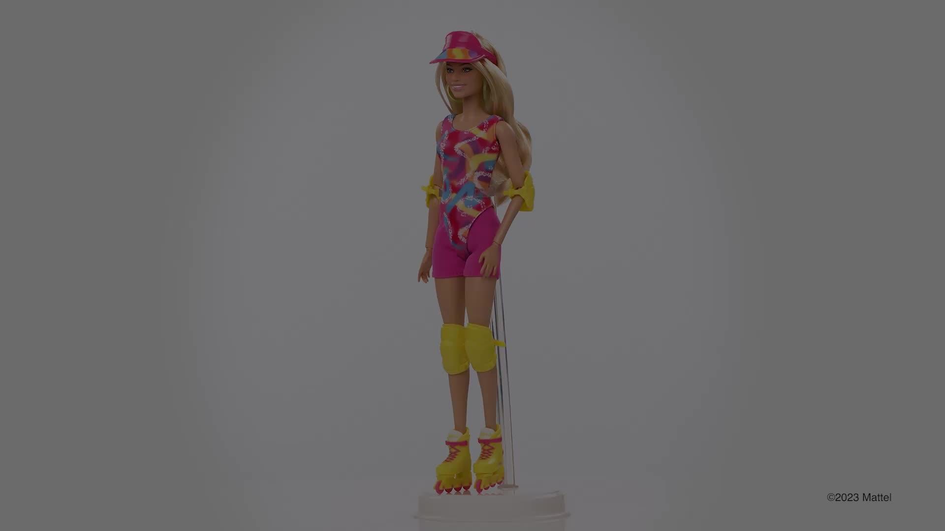 Video of barbie-margot-robbie-as-barbie-collectible-inline-skatingnbspdoll