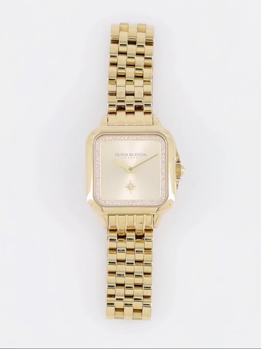 Image thumbnail 8 of 8 of Olivia Burton 28mm Grosvenor Light Gold Watch