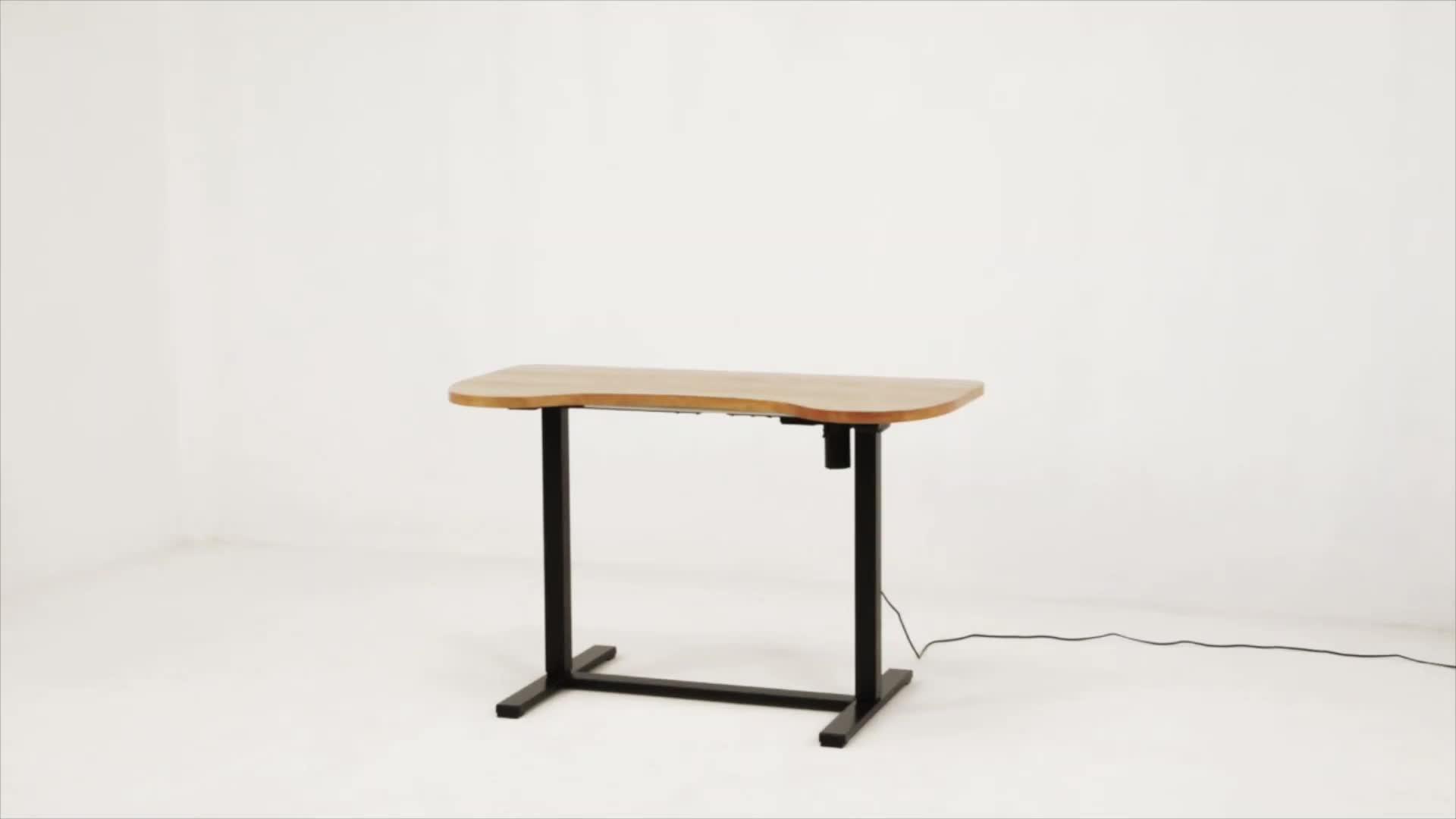 Video of jual-san-francisco-height-adjustable-desknbsp--real-wood-veneer