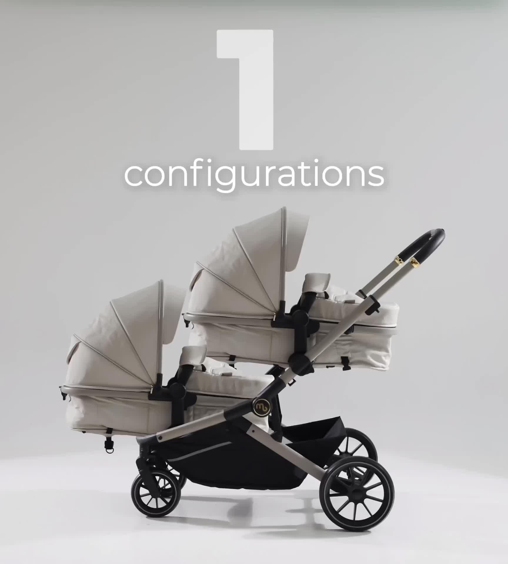 Video of my-babiie-mb33-tandem-pushchair-giraffe