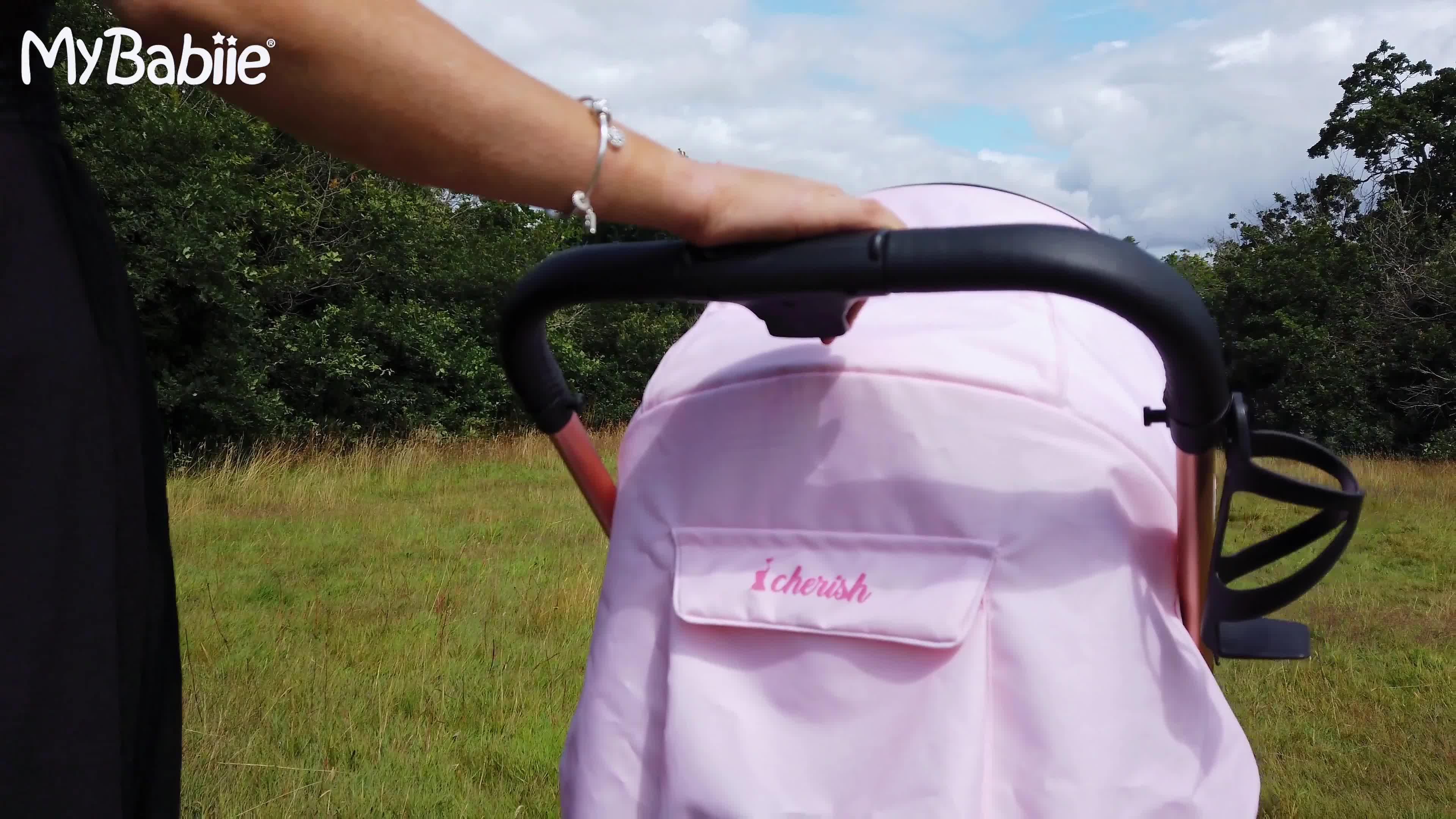 Image thumbnail 6 of 6 of My Babiie MB160 Dani Dyer Pushchair - Pink Plaid