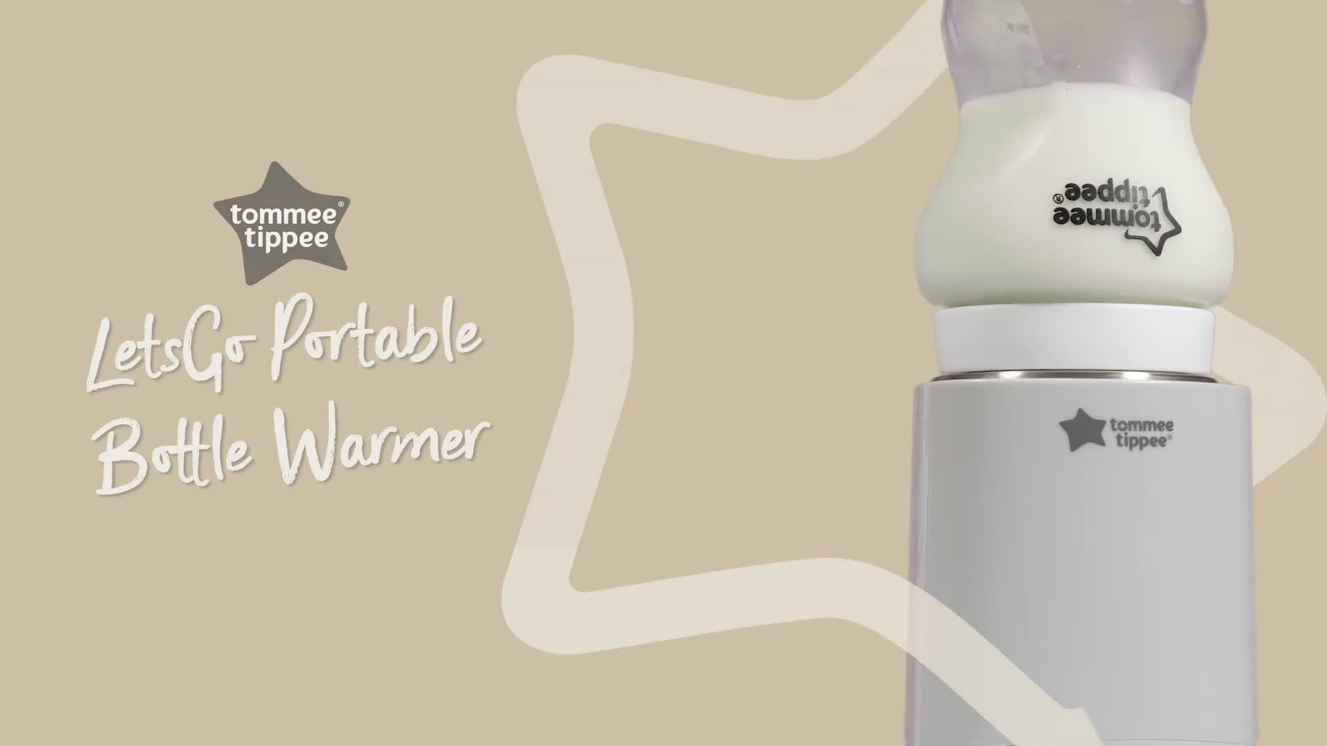 Tommee Tippee Lets Go Portable Travel Baby Bottle Warmer Grey