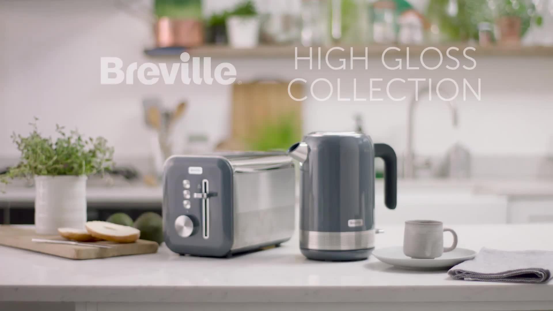 Breville VKT154 High Gloss 1.7 Litre Kettle Grey/Ss