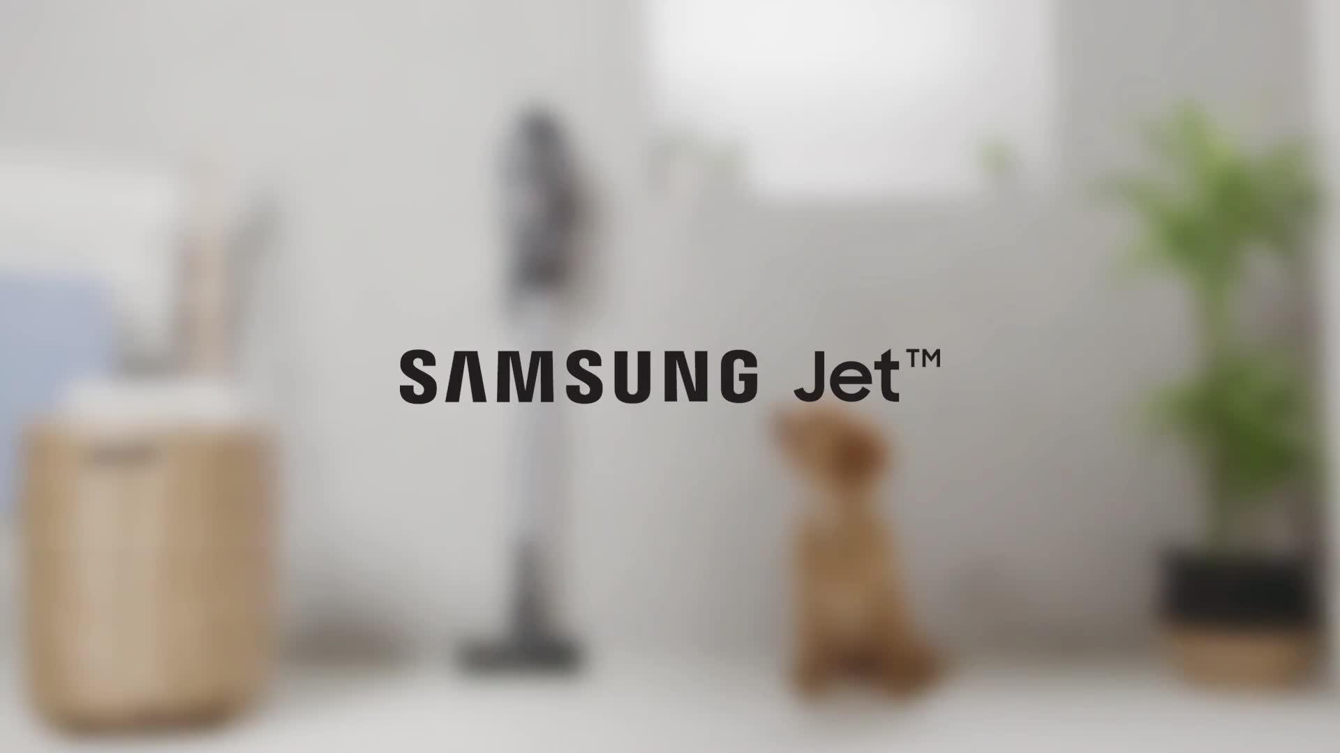 Video of samsung-jet-65-pet-max-150w-cordless-vacuum-cleaner-with-pet-tool-teal-silver