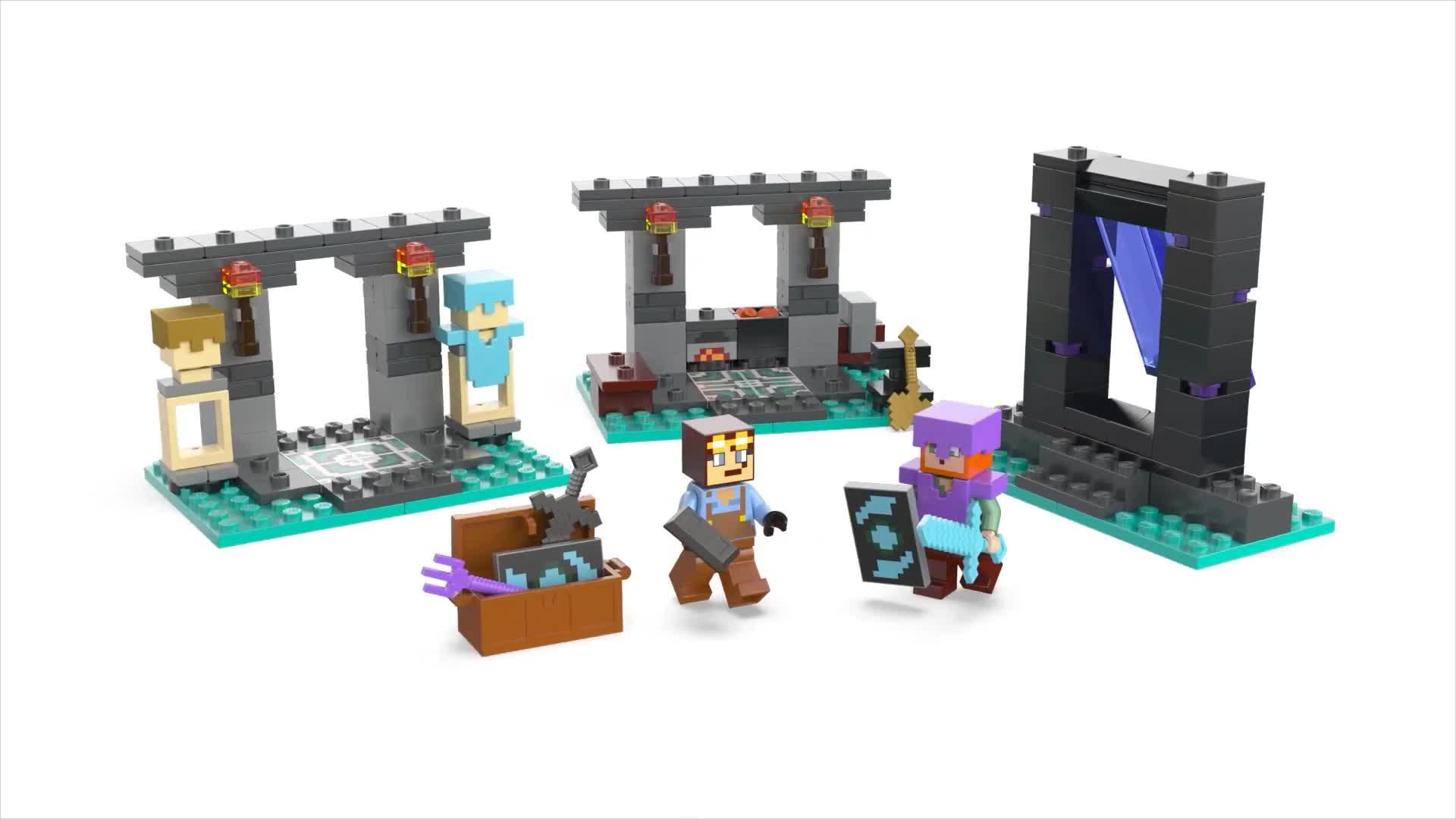 Image thumbnail 8 of 8 of LEGO Minecraft The Armoury Toy with Figures 21252