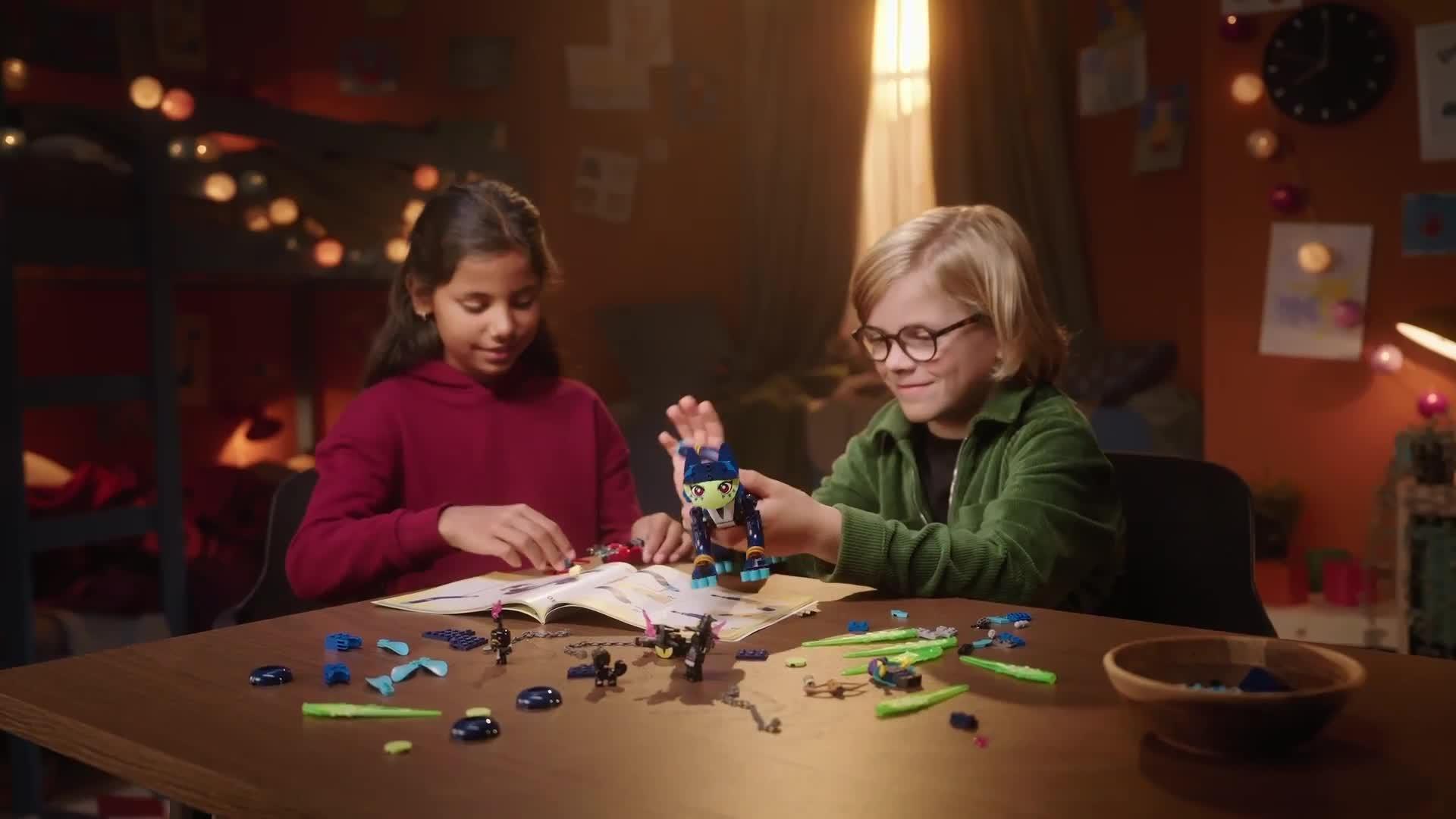 Video of lego-dreamzzz-zoey-and-zian-the-cat-owl-toy-71476