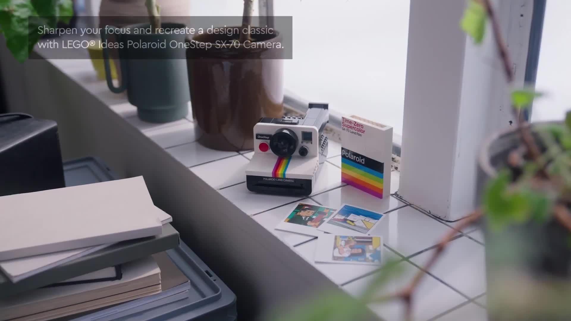 Video of lego-ideas-polaroid-onestep-sx-70-camera-set-21345