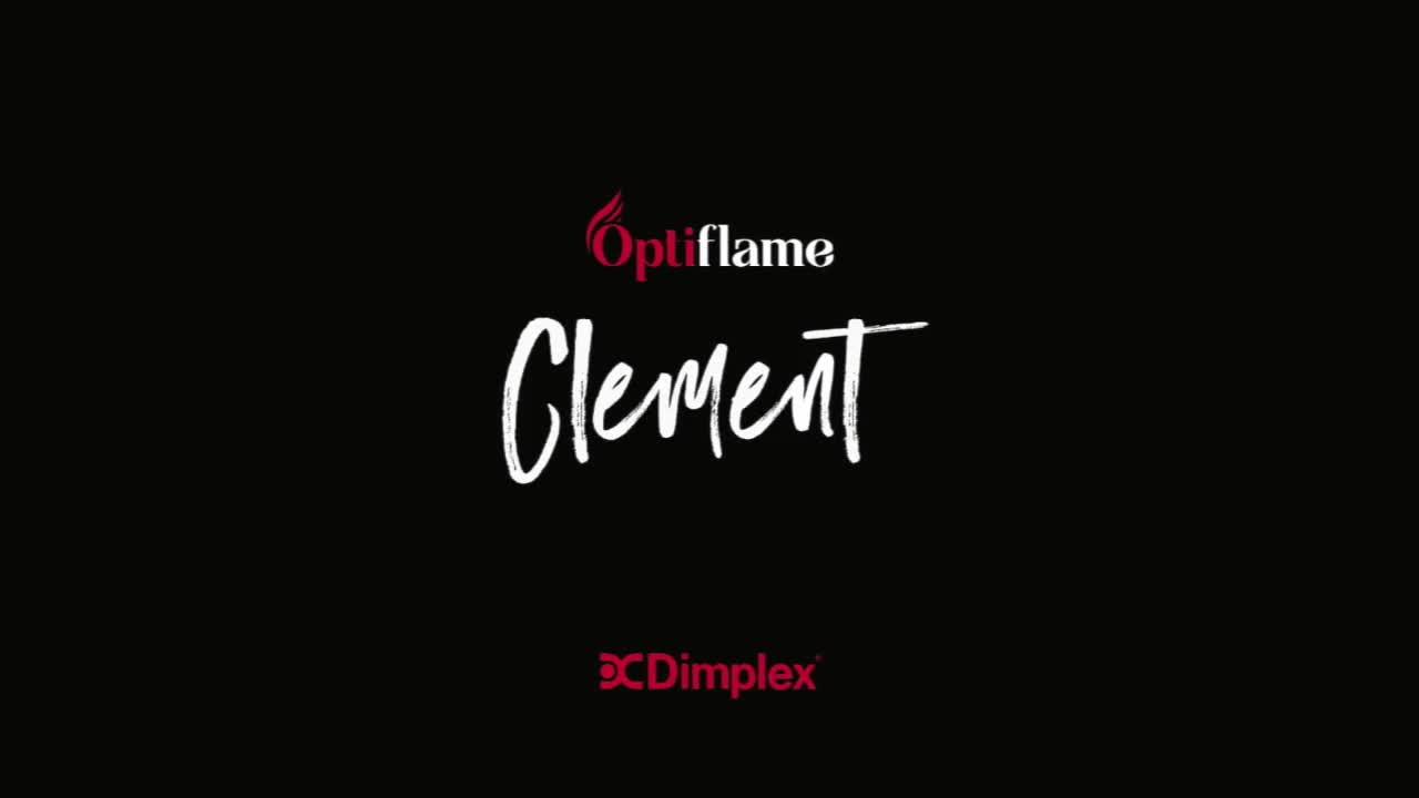 Video of dimplex-clement-black-optiflame-inset-fire