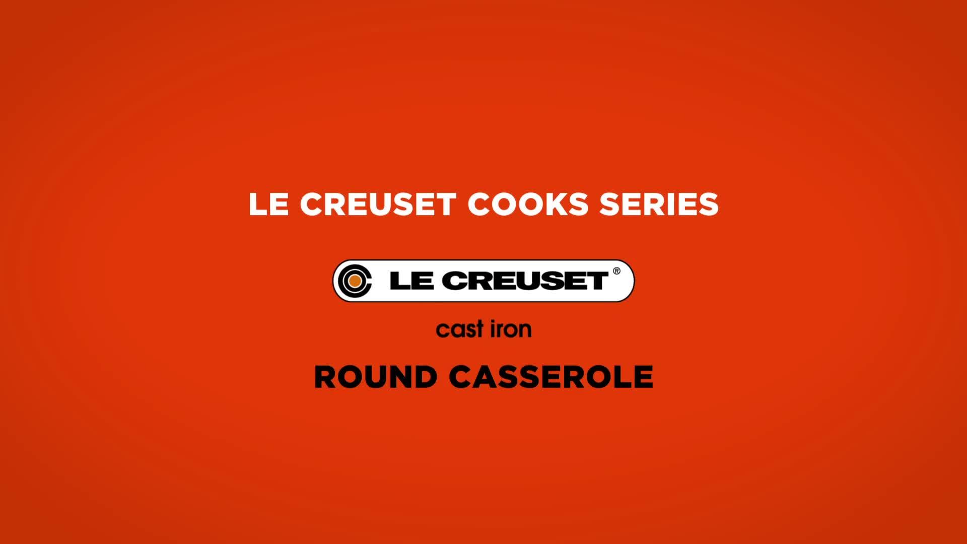 Video of le-creuset-signature-cast-iron-round-26-cm-casserole-in-cerise