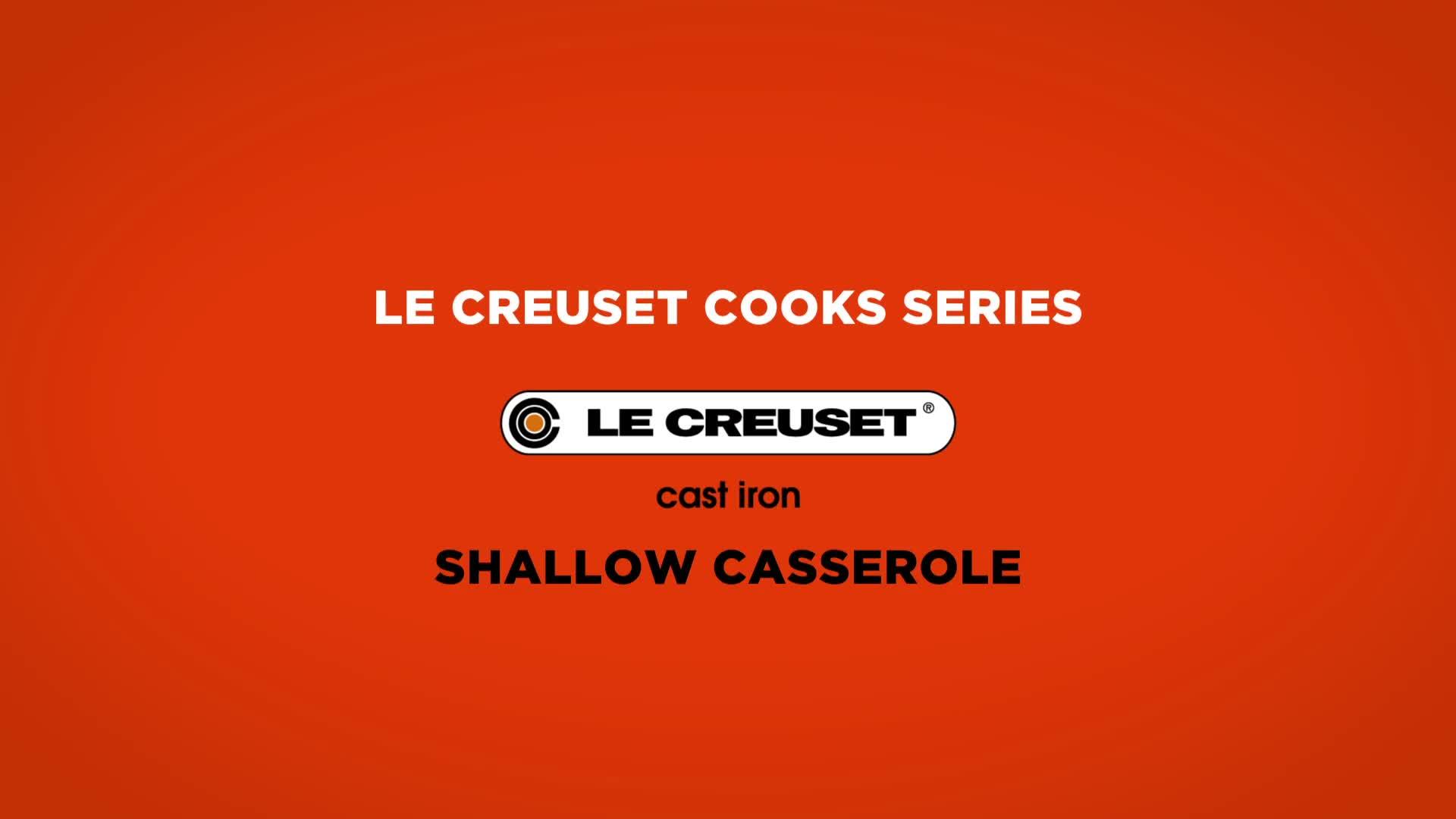 Video of le-creuset-signature-30-cm-shallow-cast-iron-casserole-in-satin-black