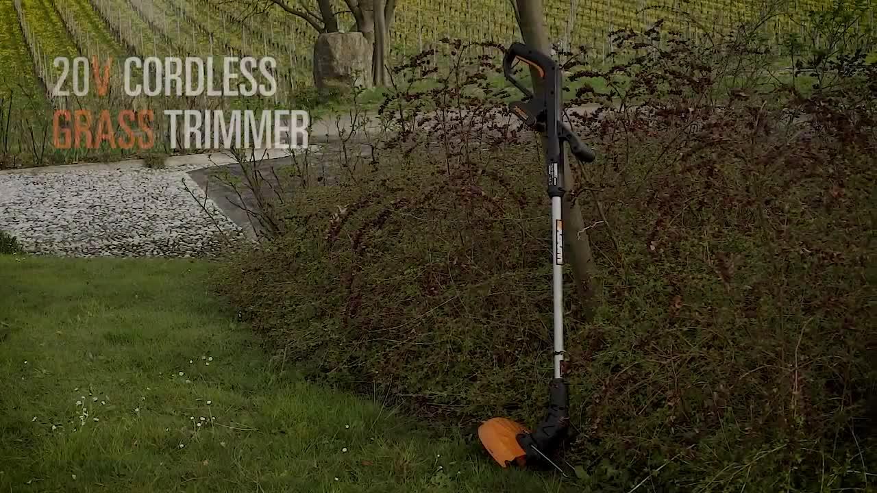Video of worx-20v-25cm-cordless-grass-trimmer-with-x1-20ah-battery-amp-charger