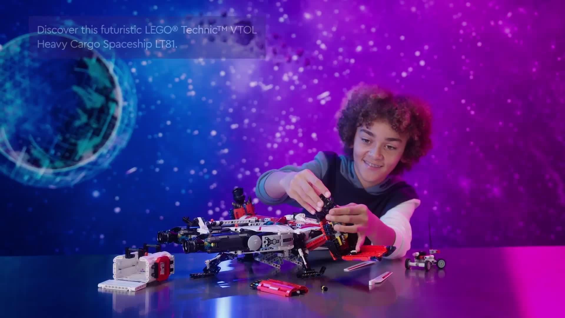 Video of lego-technic-vtol-heavy-cargo-spaceship-lt81-42181