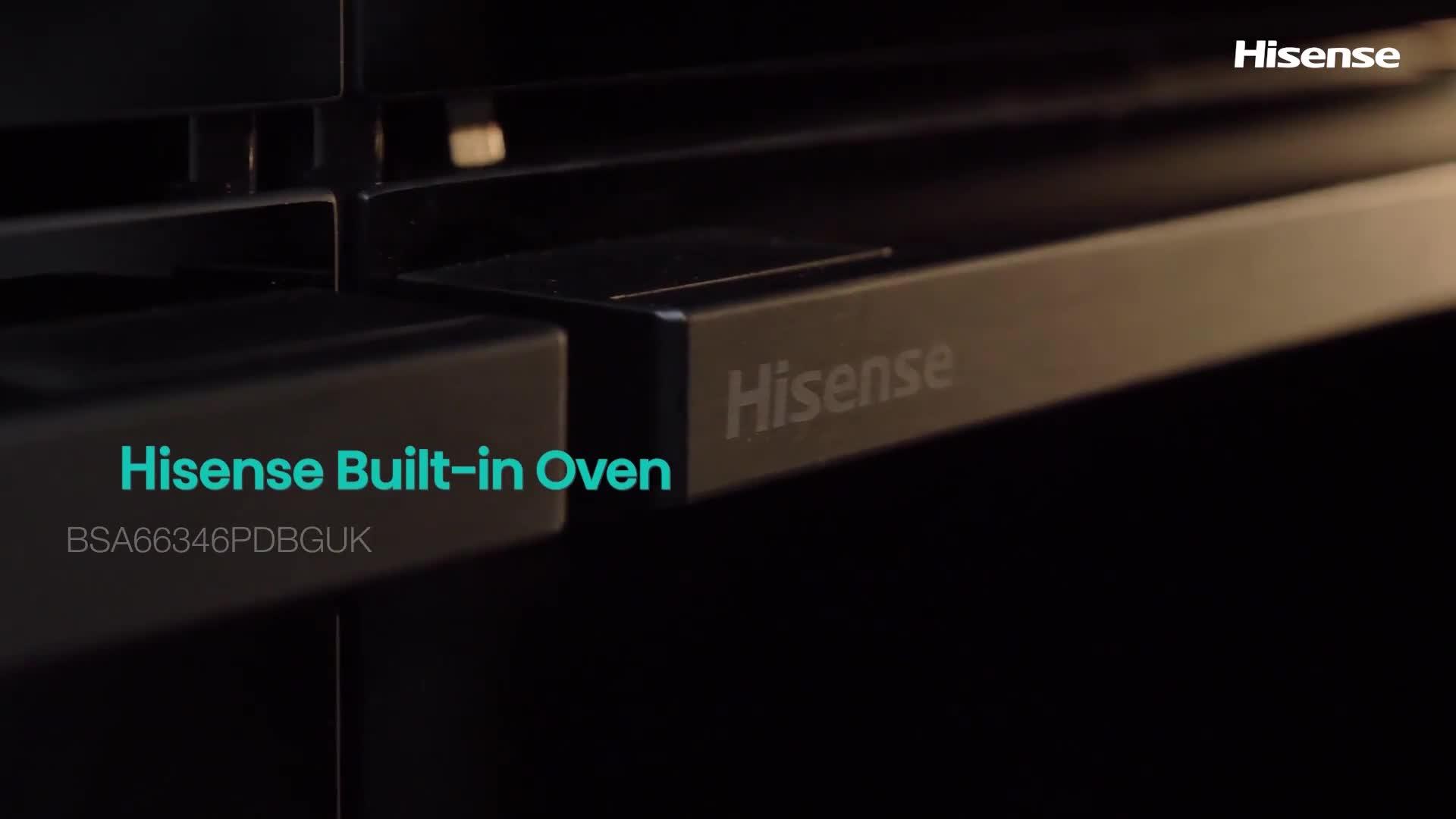Image thumbnail 8 of 8 of Hisense Hi6 BlackLine BSA66346PDBGUK Built-In Electric Pyrolytic Steam Add Plus, Wi-Fi Enabled Single Oven - Jet Black