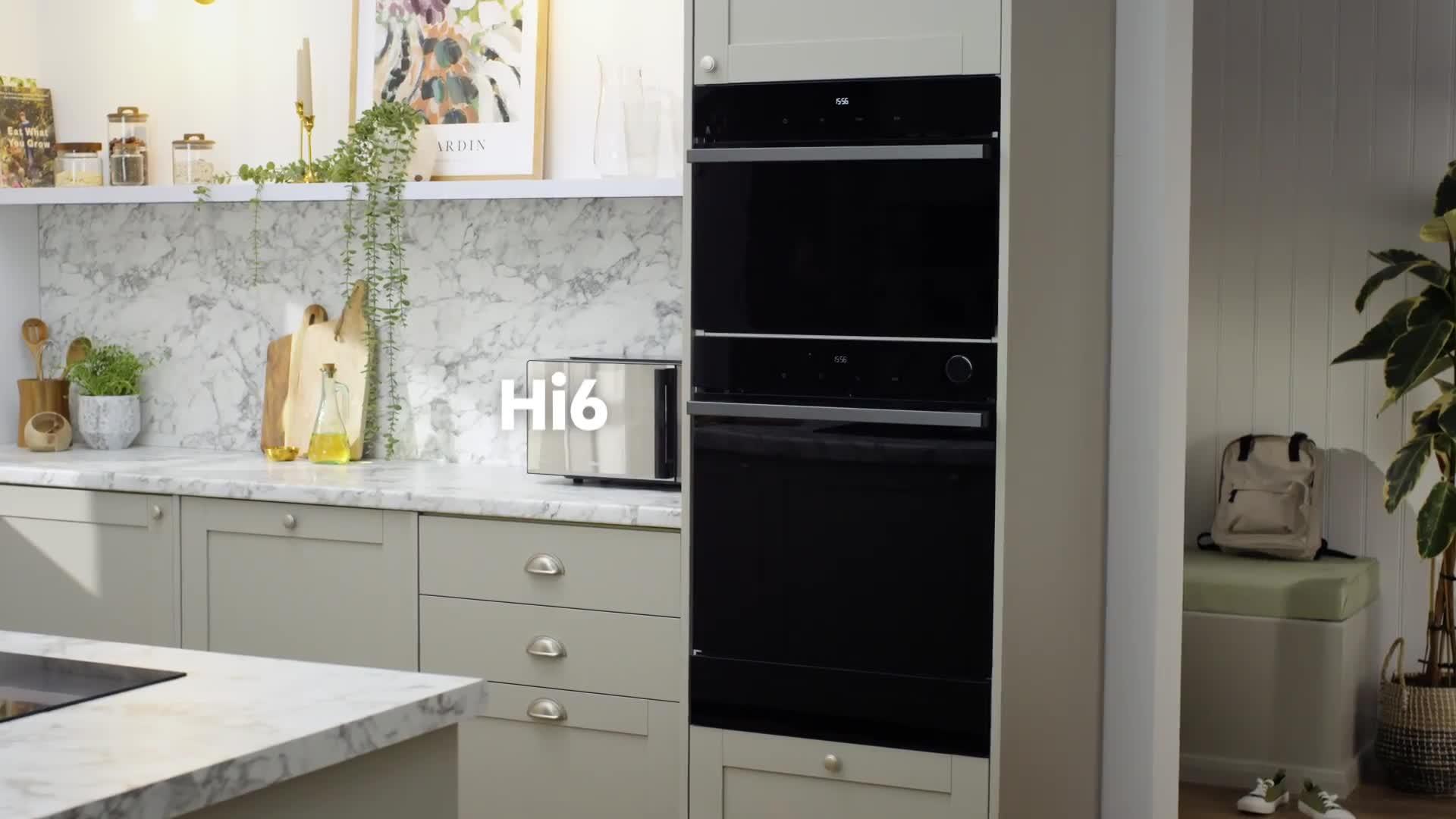 Video of hisense-hi6-blackline-bim45342adbguk-built-in-multifunctional-compact-electric-single-oven-with-microwave-jet-black