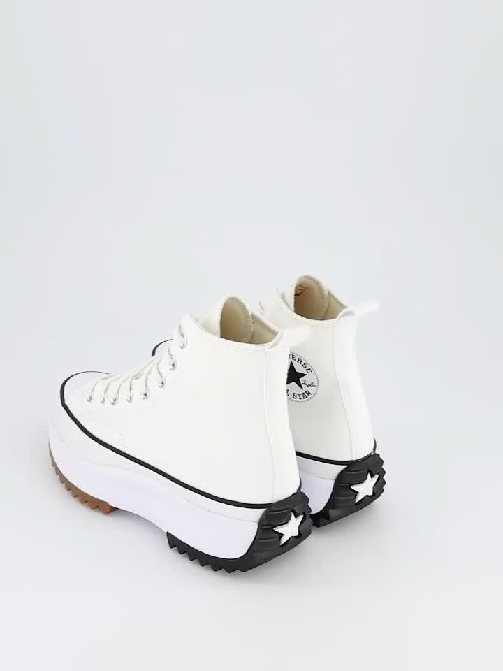 Video of converse-womens-run-star-hike-hi-top-trainers-white