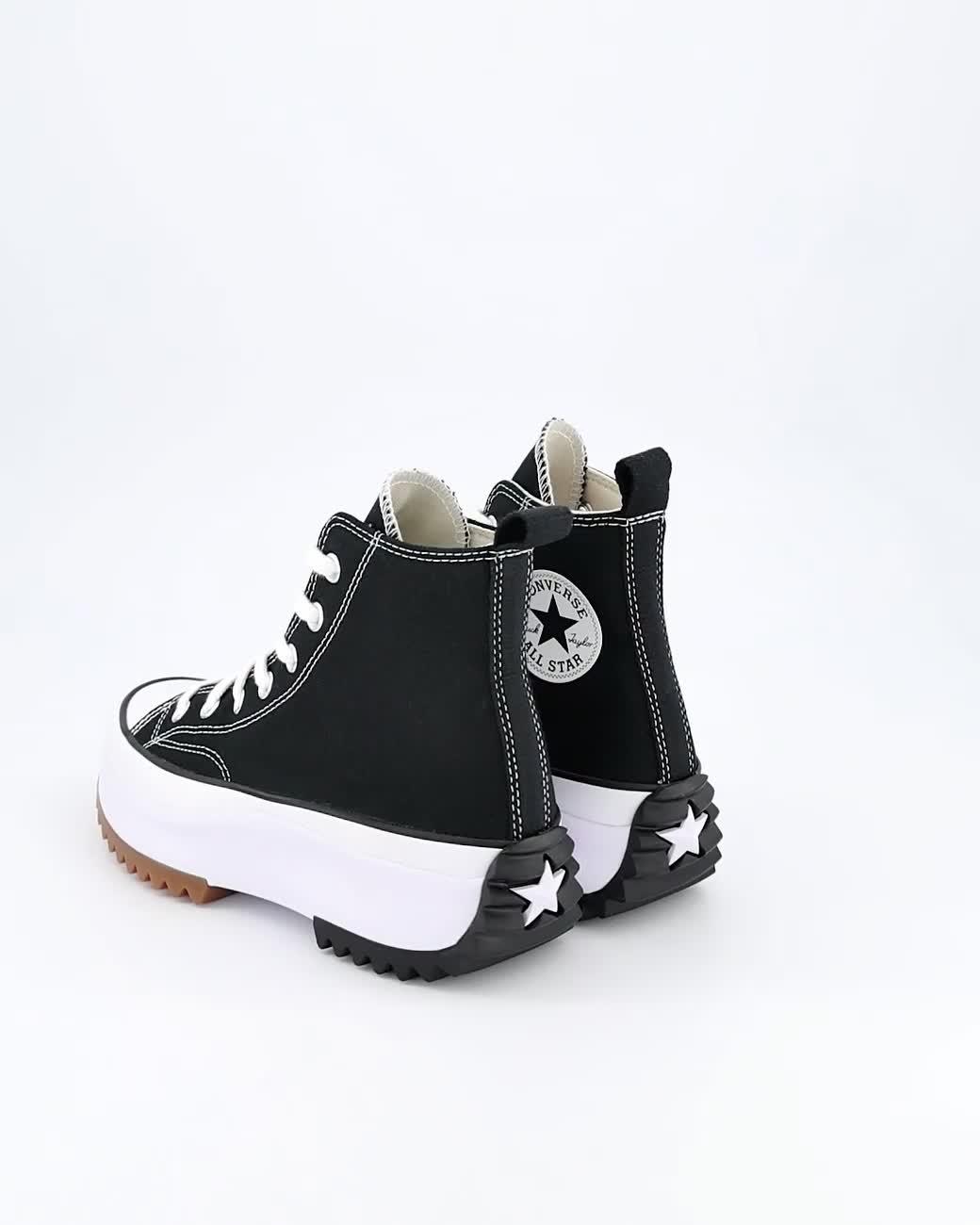 Video of converse-womens-run-star-hike-hi-top-trainers-black