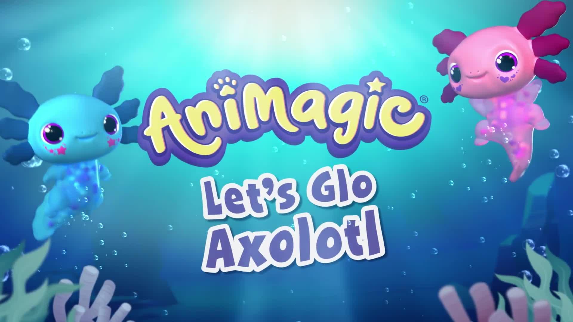 Video of animagic-lets-glo-axolotl-bubble-reef-aquarium
