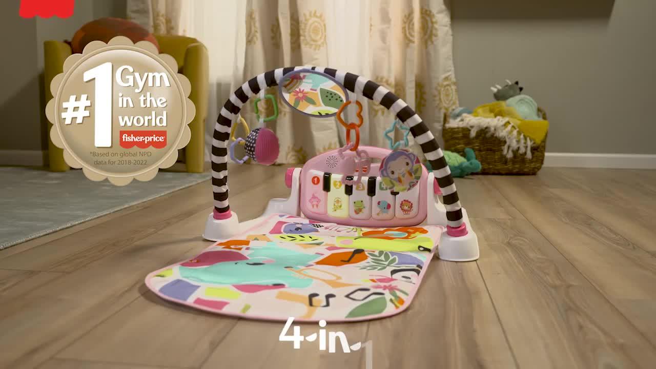 Image thumbnail 8 of 8 of Fisher-Price Glow &amp; Grow Kick &amp; Play Activity Gym - Pink