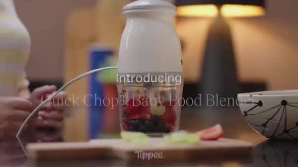 Image thumbnail 8 of 8 of Tommee Tippee Quick-Chop Mini Baby Food Blender - White