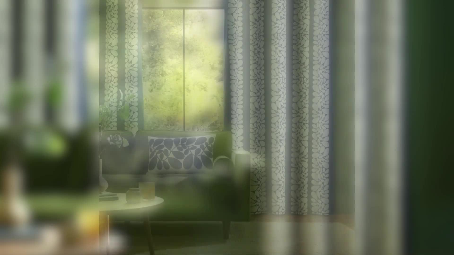 Image thumbnail 5 of 5 of Orla Kiely Sycamore Stripe Lined Eyelet Curtains