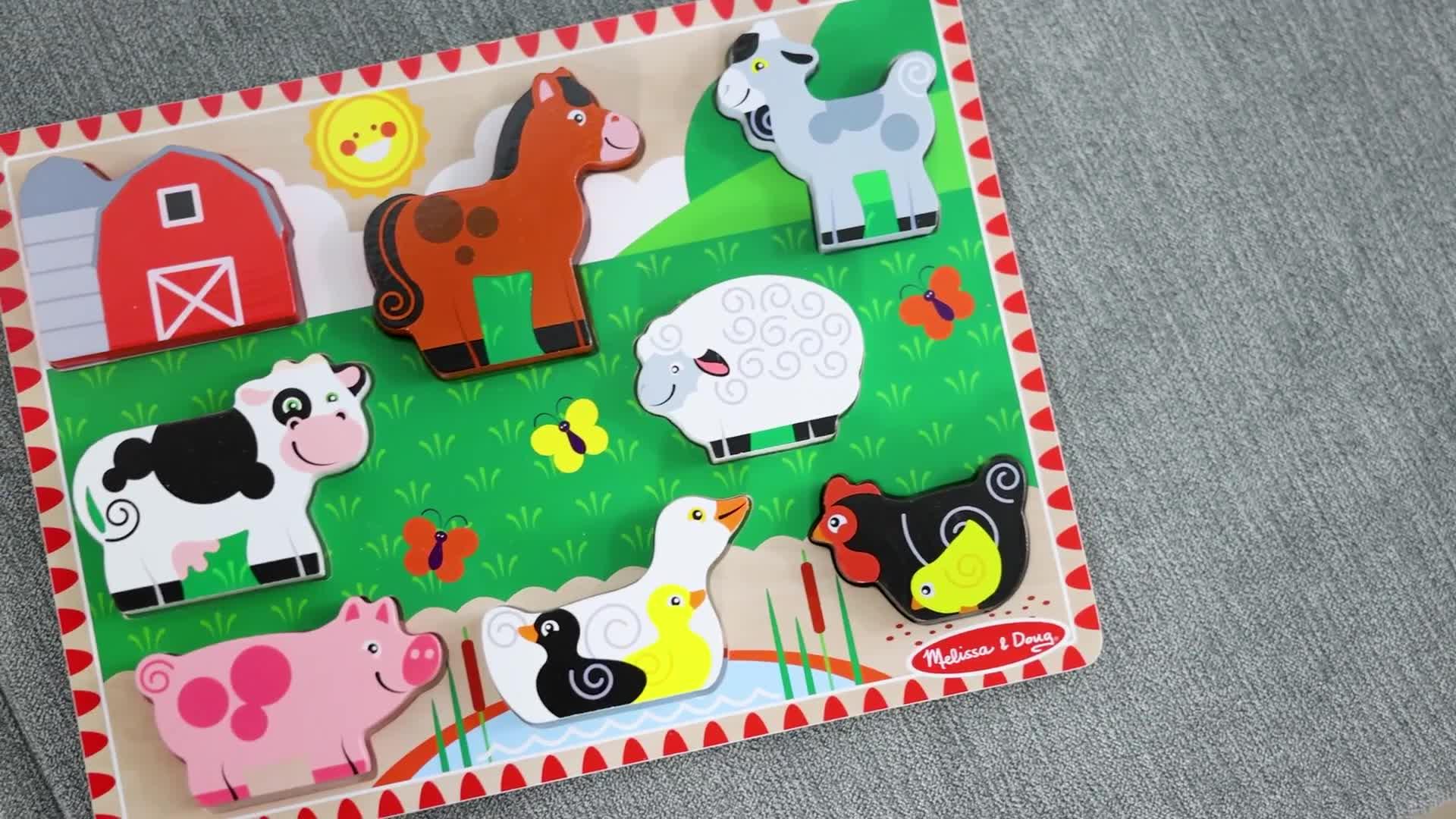 Image thumbnail 8 of 8 of Melissa & Doug Farm Chunky Puzzle