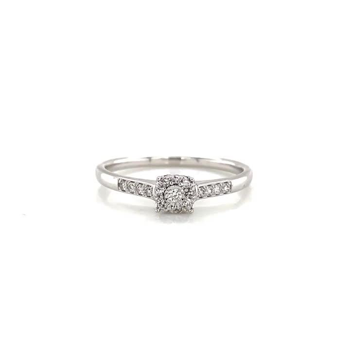 Video of h-samuel-9ct-white-gold-engagement-ring-010ct-diamond-solitaire-ring