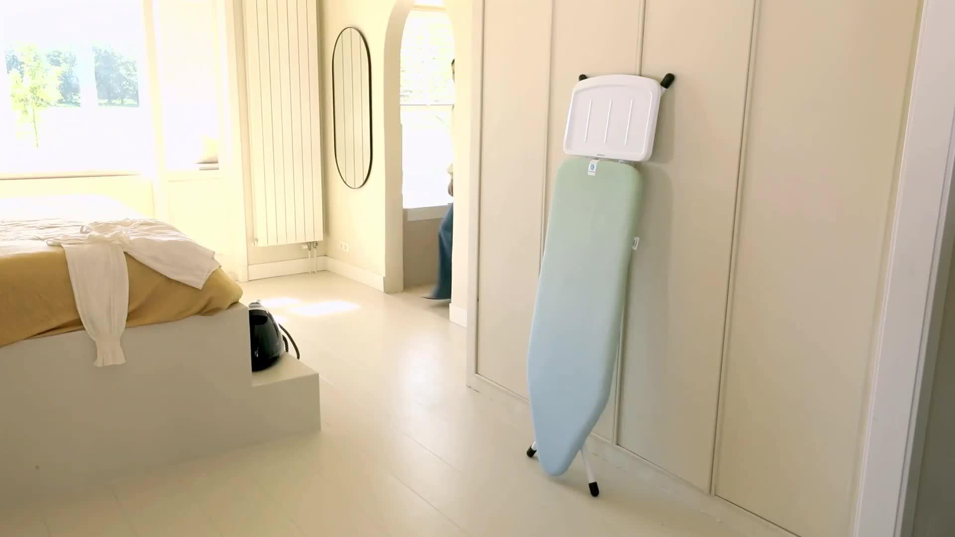 Video of brabantia-ironing-board-c-with-soothing-sea-print-cover