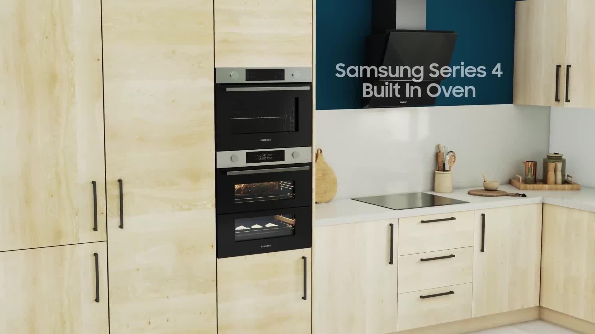 Video of samsung-series-4-nv7b41403aku4-76-litrenbspelectric-smart-oven-black