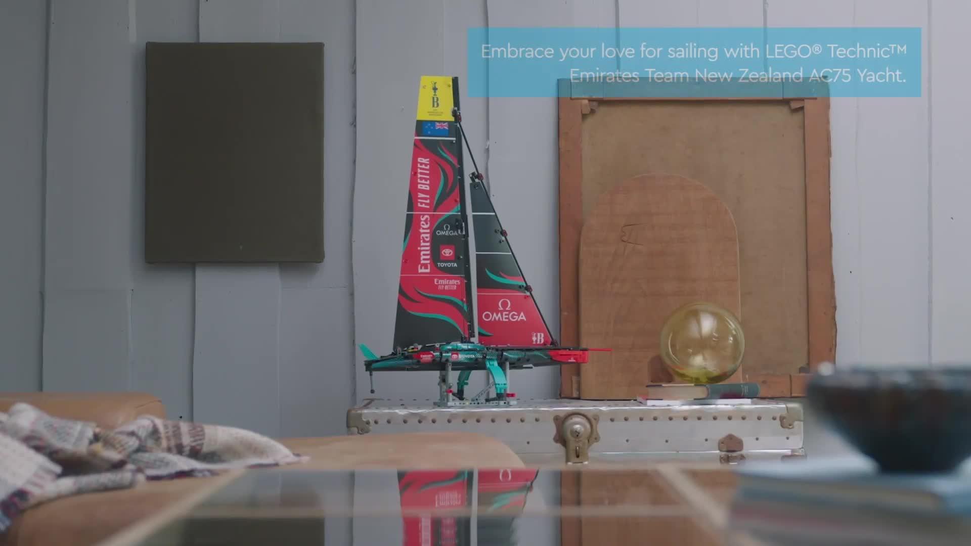 Video of lego-technic-emirates-team-new-zealand-ac75-yacht-42174