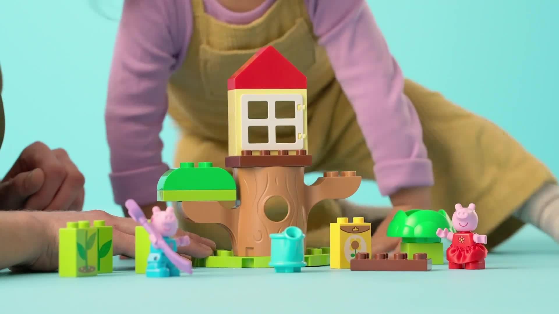 Video of lego-peppa-pig-peppa-pig-garden-and-tree-house-toy-10431