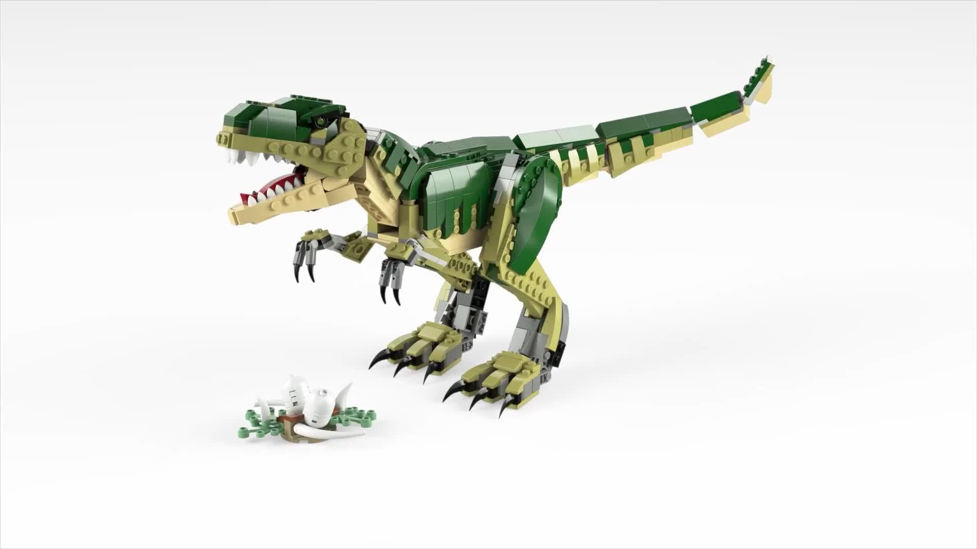 Image thumbnail 8 of 8 of LEGO Creator 3in1 T. rex, Toy Dinosaur Set 31151