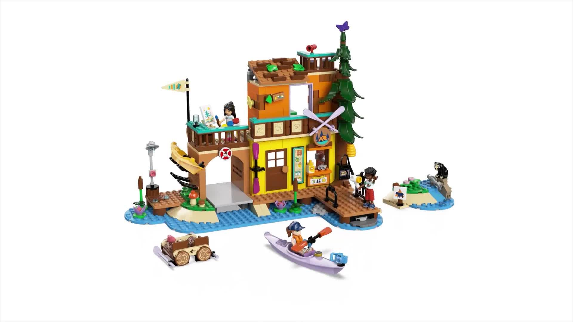 Video of lego-friends-adventure-camp-water-sports-toy-set-42626