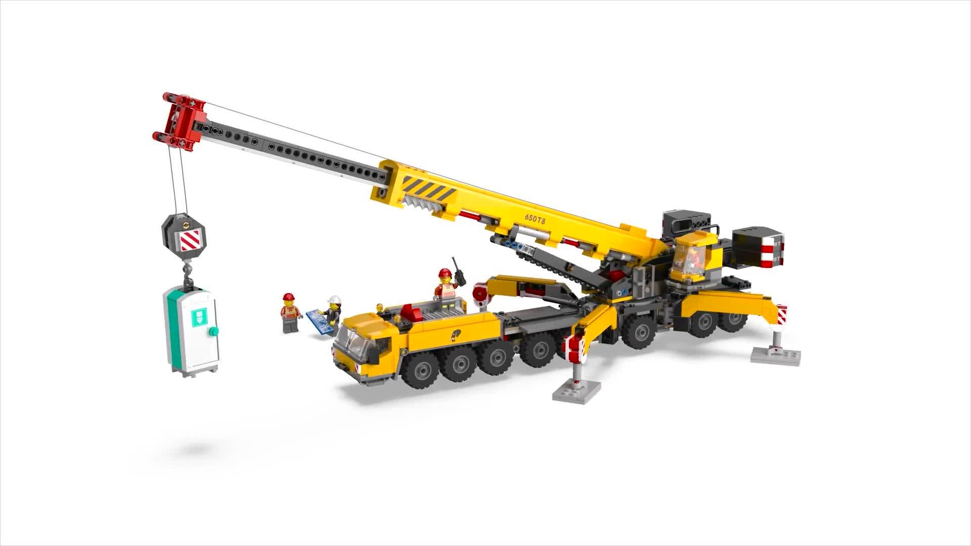 LEGO City Yellow Mobile Construction Crane Toy 60409 Littlewoods