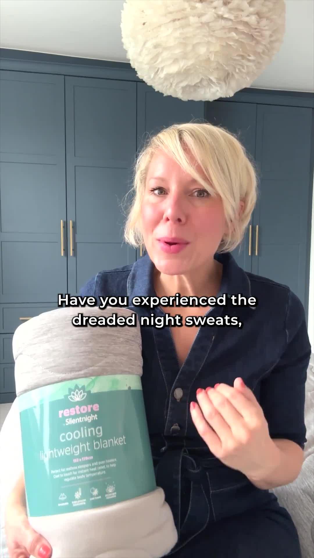 Video of silentnight-restore-cooling-summer-throw