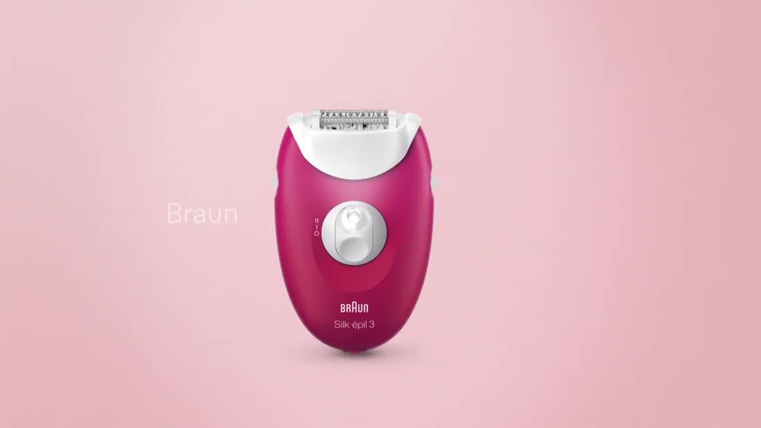 Image thumbnail 7 of 7 of Braun Silk-&eacute;pil 3 Corded Epilator For Hair Removal, Weeks Of Smooth Skin, 3-000