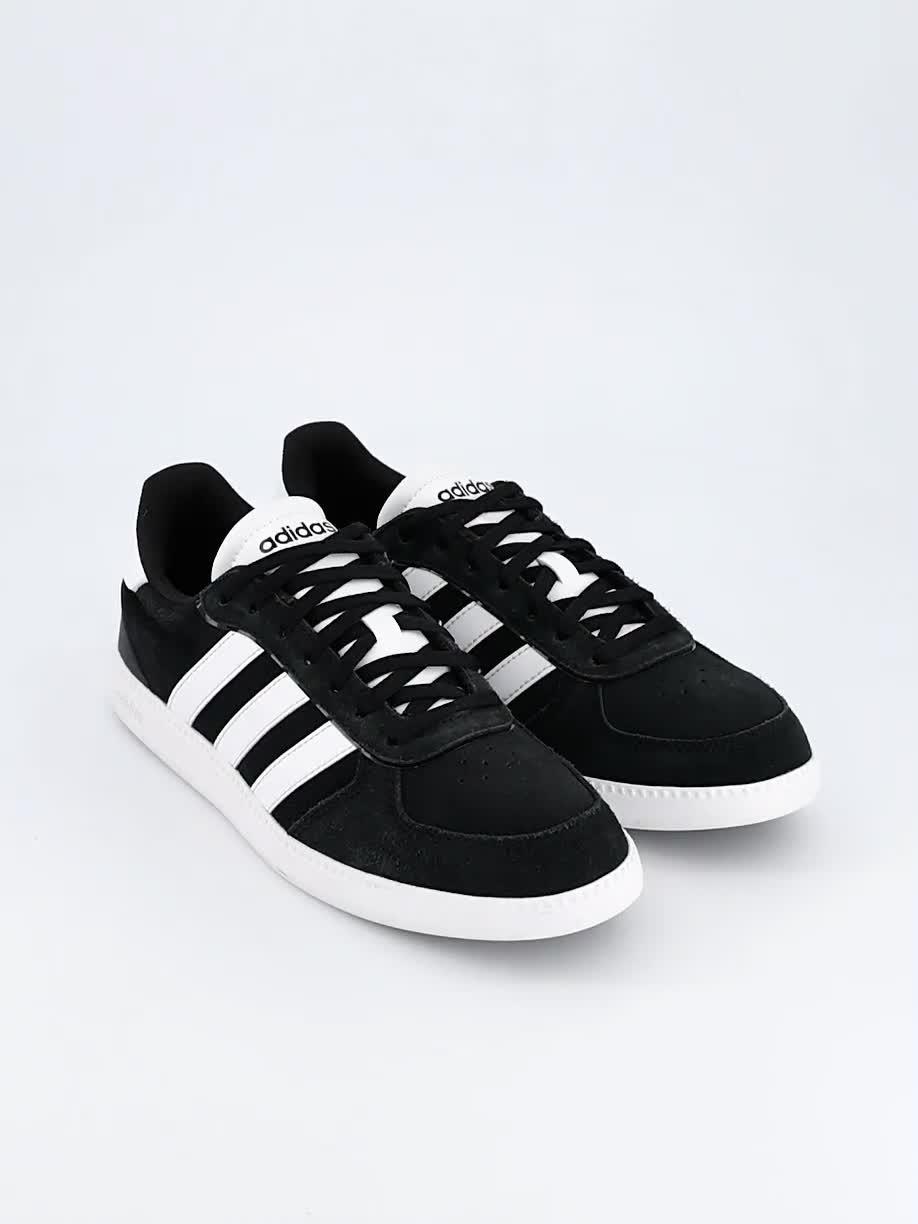 Video of adidas-sportswear-womens-breaknet-sleek-suede-trainer-blackwhite