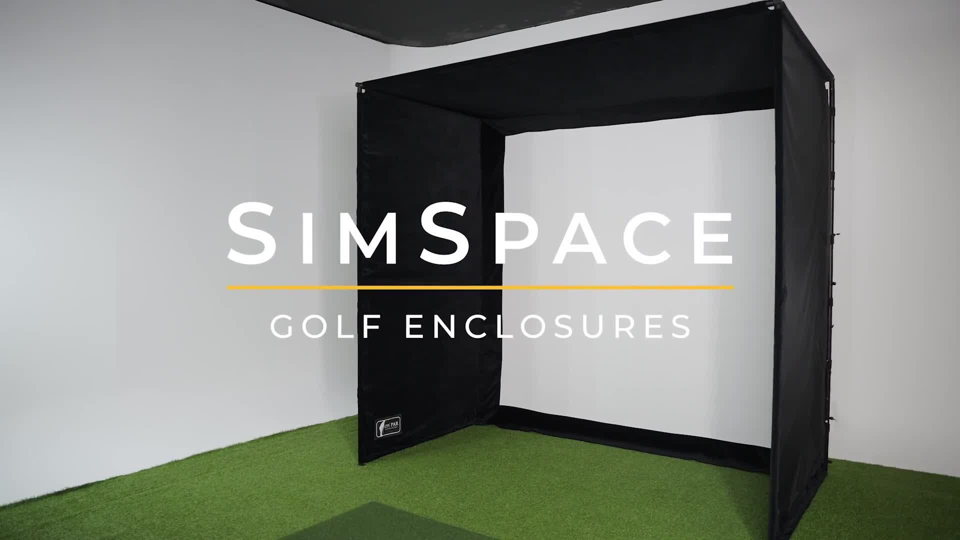 Video of simspace-golf-enclosure-26m-x-25m-x-15m