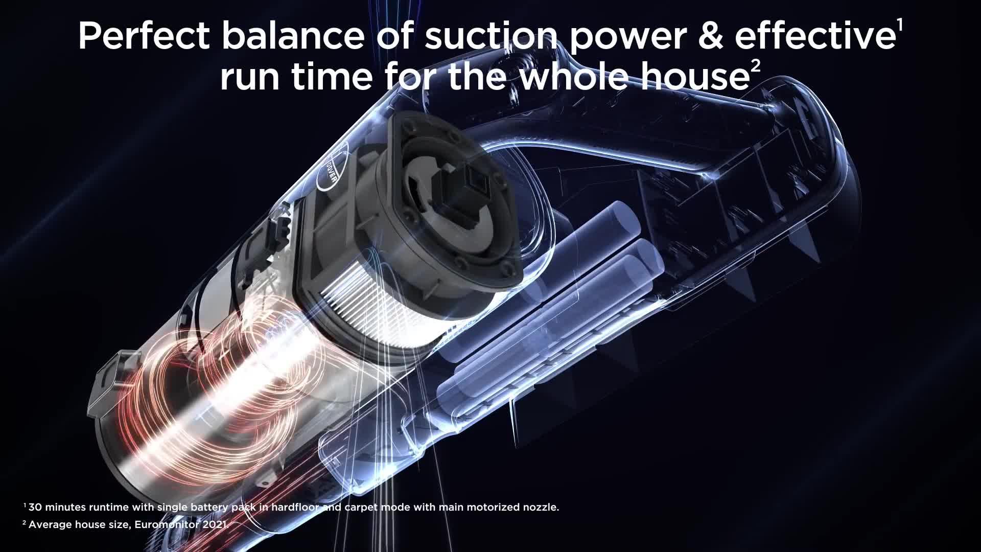 Video of hoover-hf9-digital-anti-hair-wrap-pet-cordless-vacuum