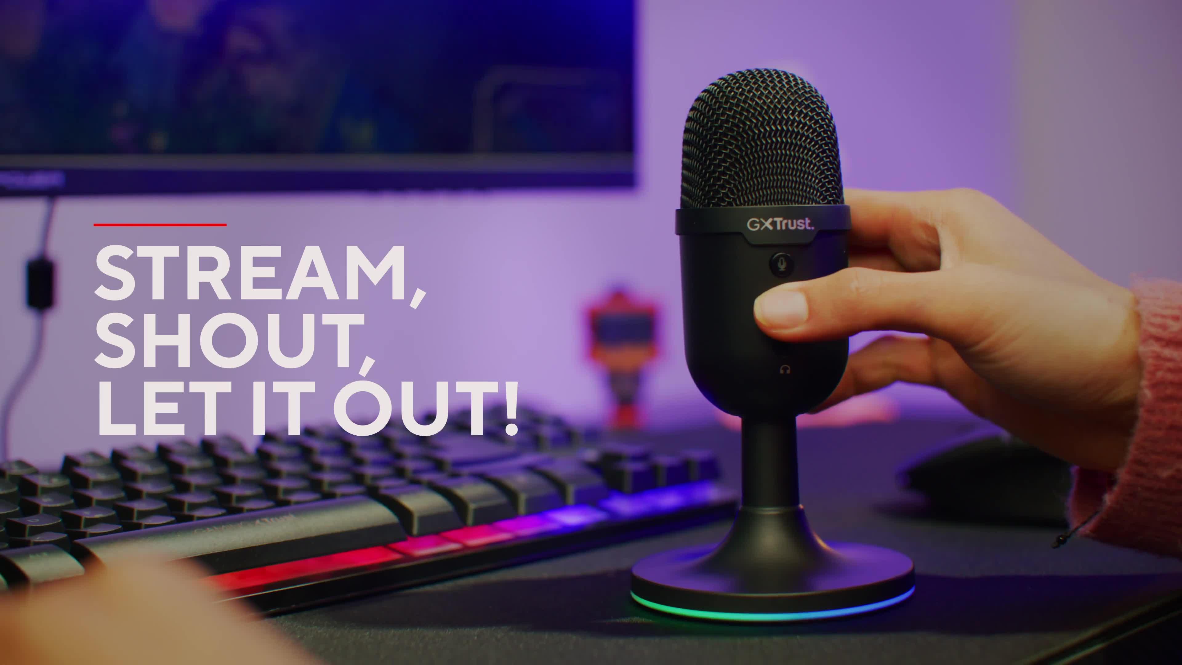 Video of trust-gxt234-yunix-compact-usb-rgb-led-pc-microphone-for-gaming-streaming