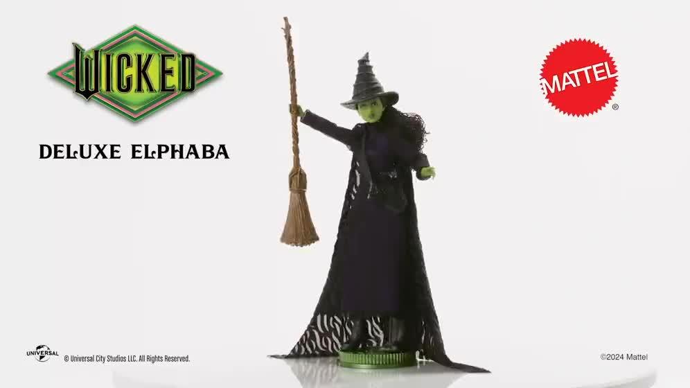 Video of wicked-deluxe-elphaba-doll