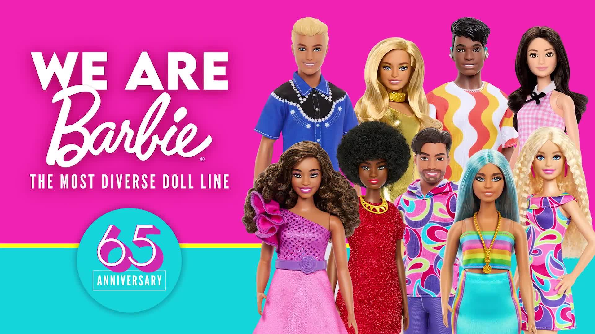 Video of barbie-fashionistas-doll-223-blonde-totally-hair-inspired-look-amp-accessories
