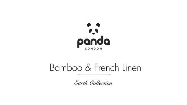Video of panda-london-panda-earth-bamboo-amp-french-linen-fitted-sheet-grey