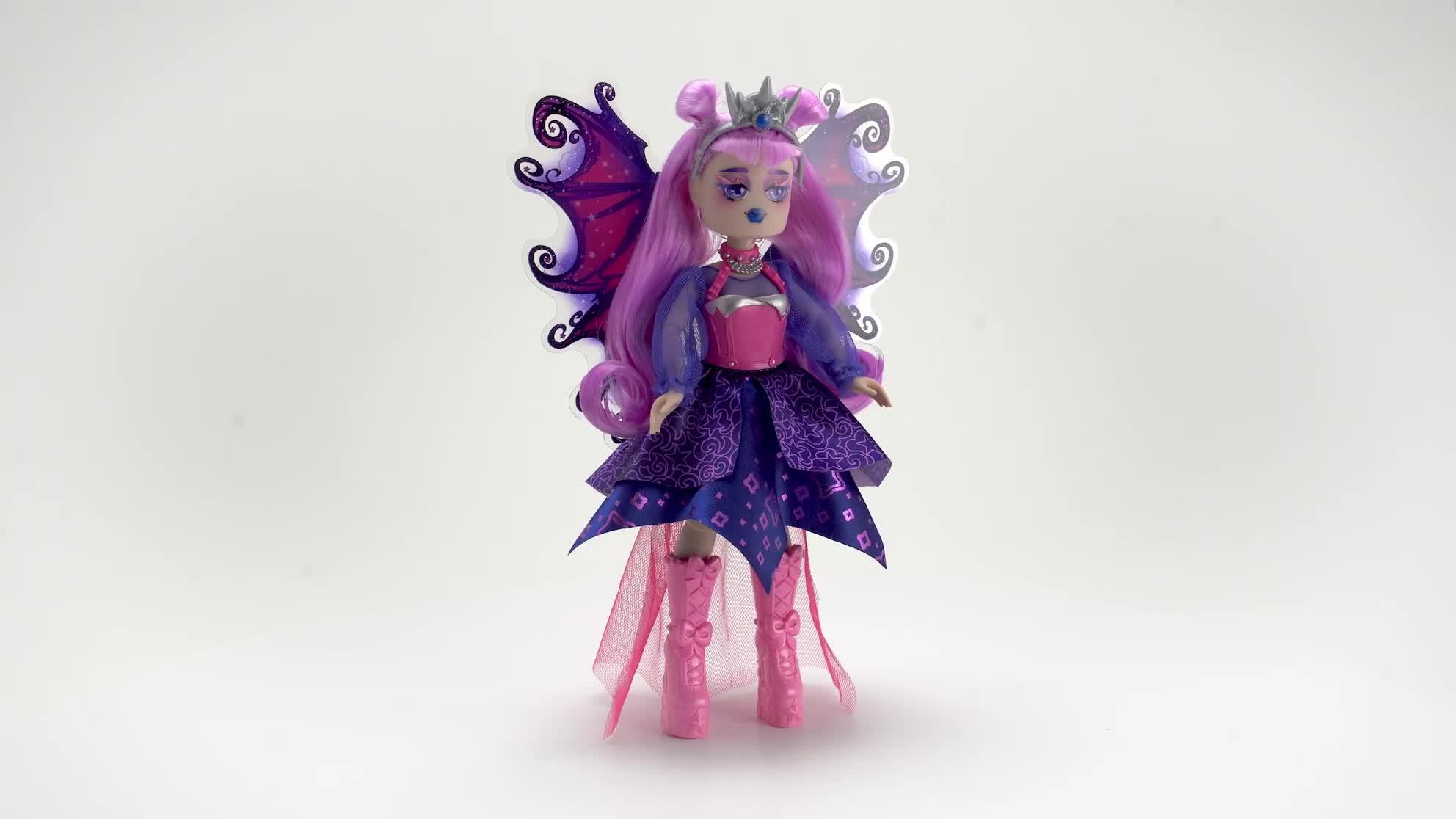 Video of royale-high-9-avrilla-the-dark-fairy-fashion-doll-fairy-journal-comb-and-virtual-item-code-included