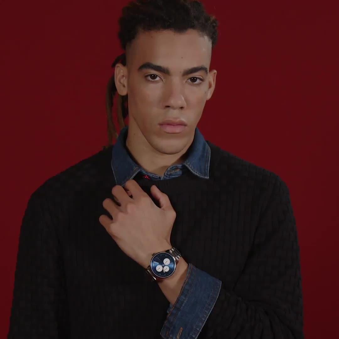 Video of hugo-gents-stamp-multi-stainless-steel-bracelet-watch