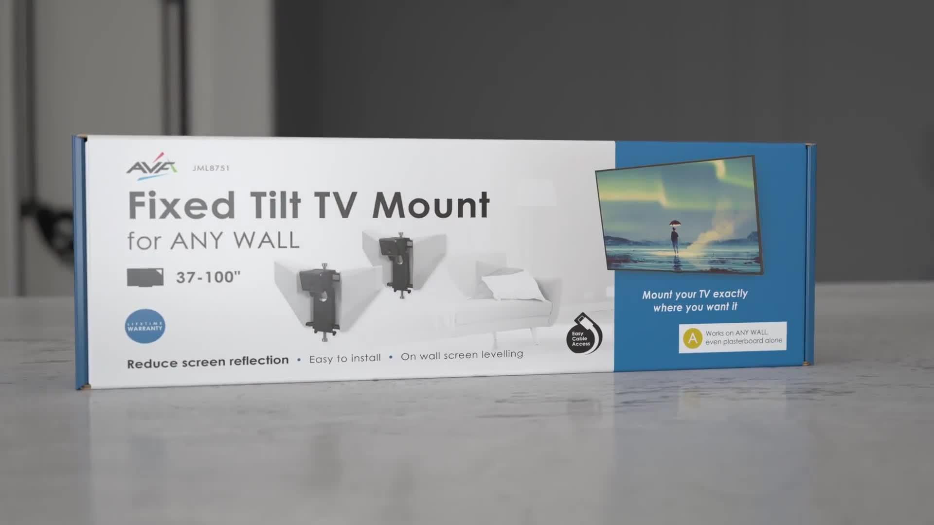 Video of avf-zml8751-tilt-wall-mount-up-to-100
