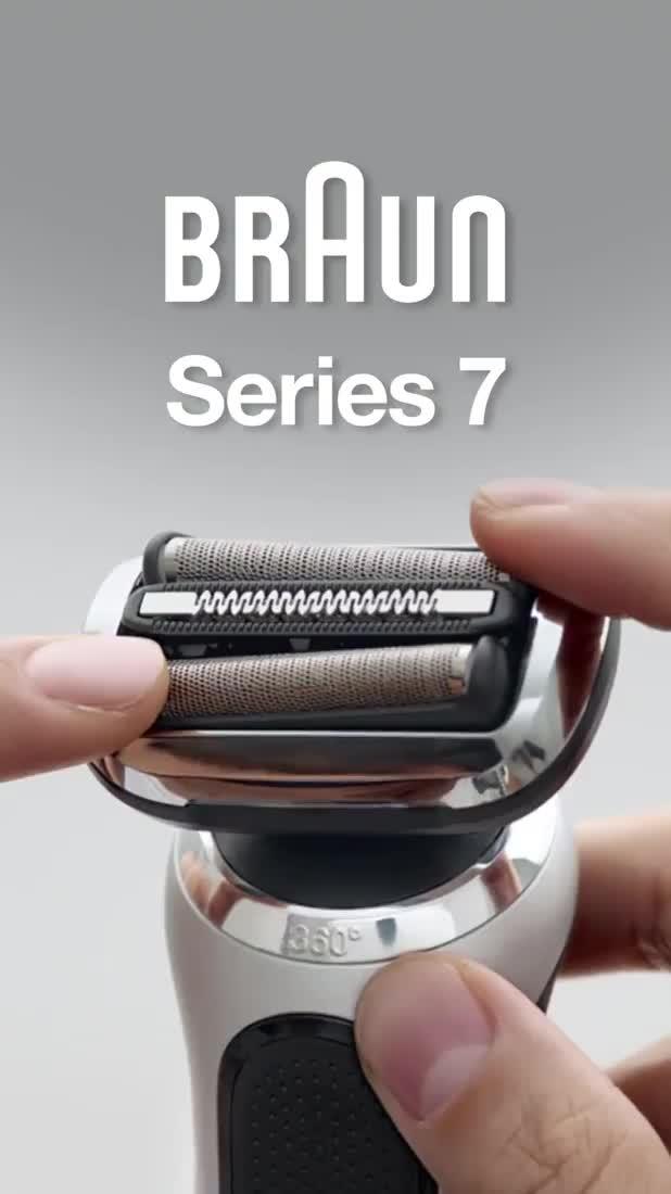 Video of braun-electric-shaver-series-7-with-smartcare-center-easyclick-attachments-72-c7650cc