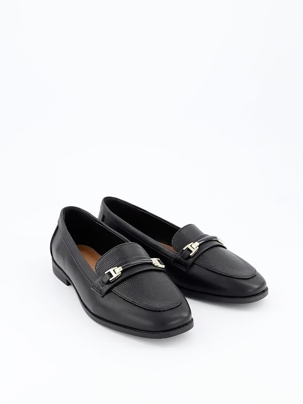 Video of everyday-wide-fit-snaffle-loafer-black