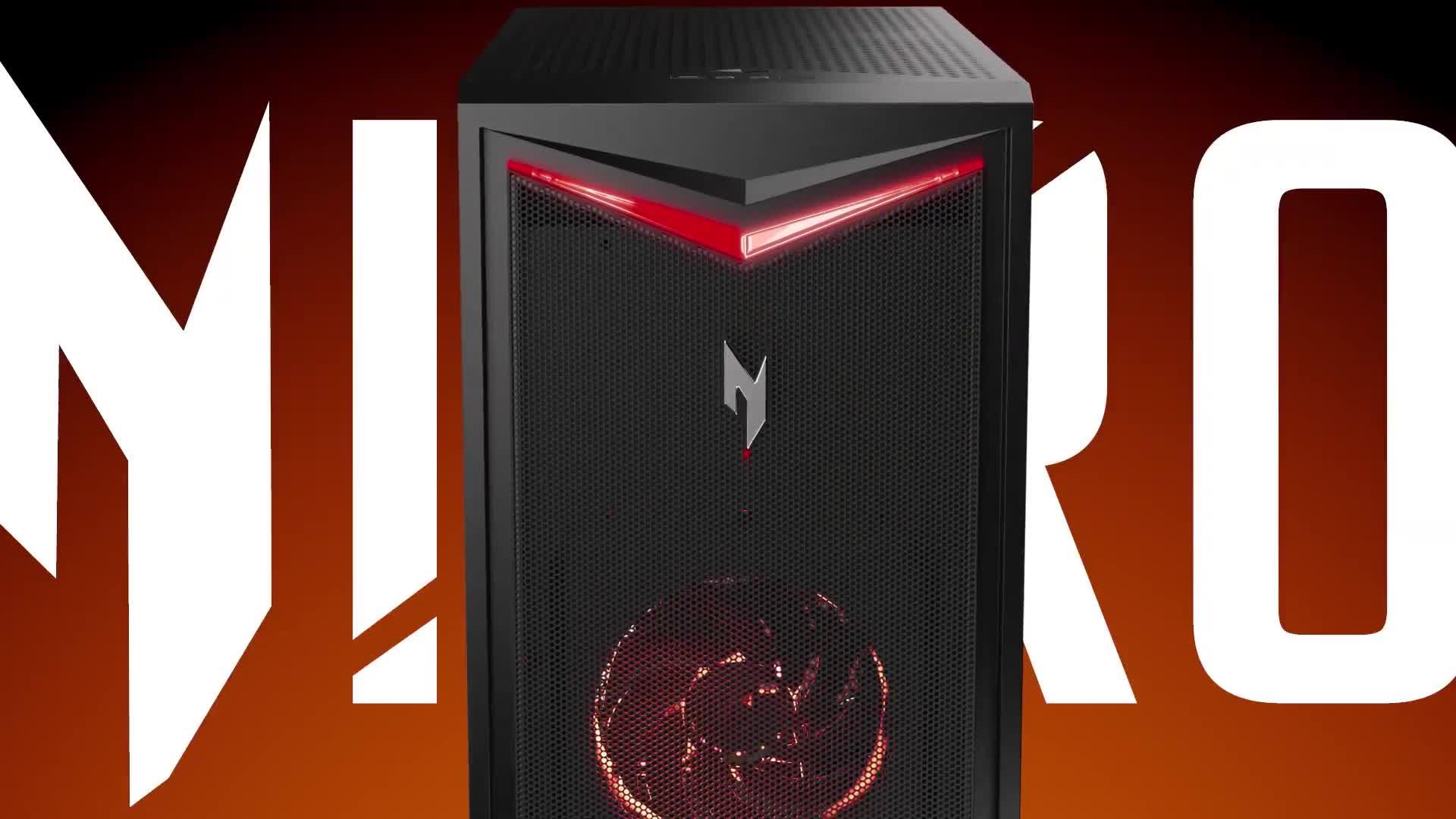 Video of acer-nitro-70-gaming-desktop-geforce-rtx-4070-super-amd-ryzen-7-16gb-ram-1tb-hdd-512gb-ssd-black