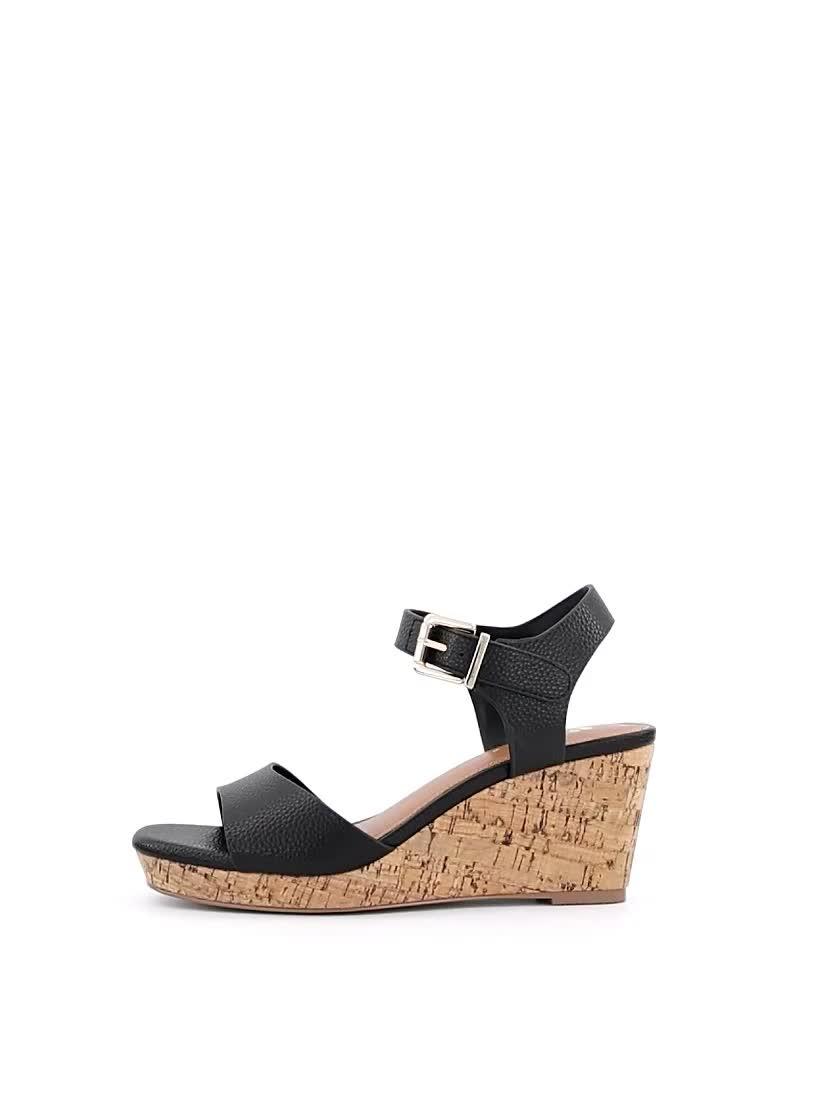 Video of v-by-very-midi-wedge-sandals-black